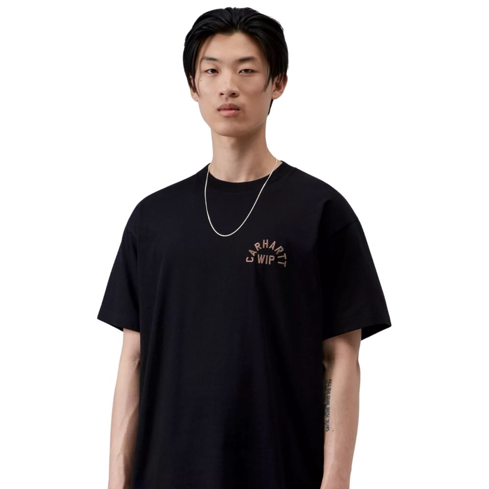 CARHARTT WIP t-shirt arch script black noir chez sport aventure à Orange