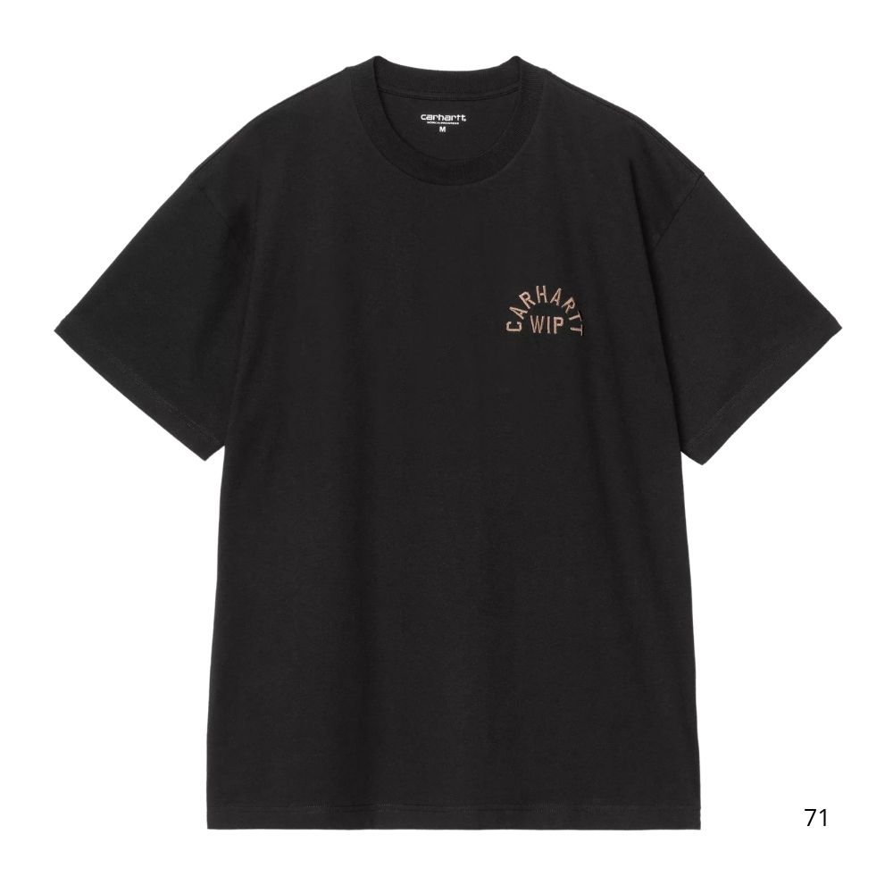 CARHARTT WIP t-shirt arch script black noir chez sport aventure à Orange