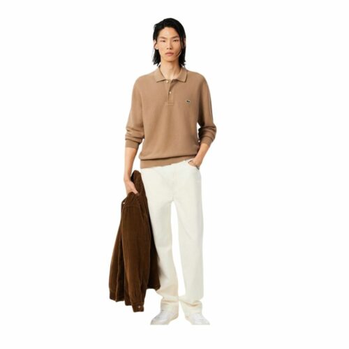 LACOSTE Polo classic marron M. Longues