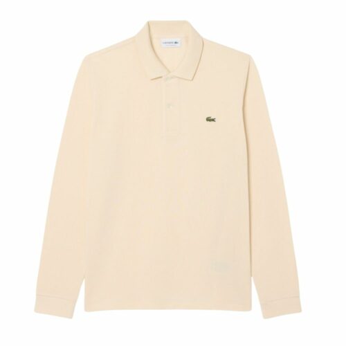 LACOSTE Polo classic écru M. Longues
