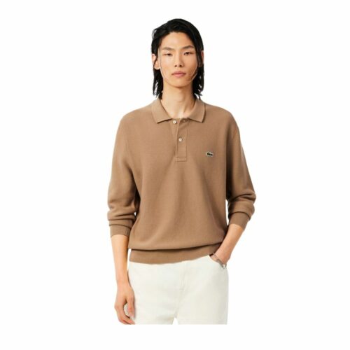 LACOSTE Polo classic marron M. Longues