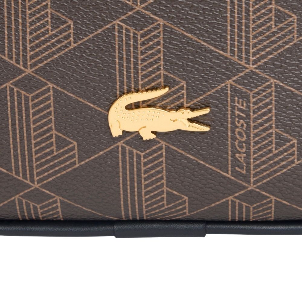sacoche Lacoste reporter bag monogramme brown chez sport aventure à Orange