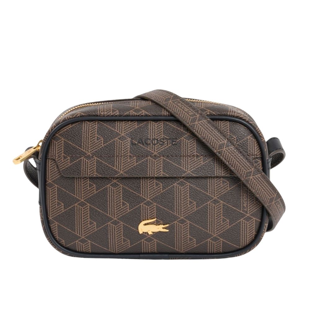 sacoche Lacoste reporter bag monogramme brown chez sport aventure à Orange