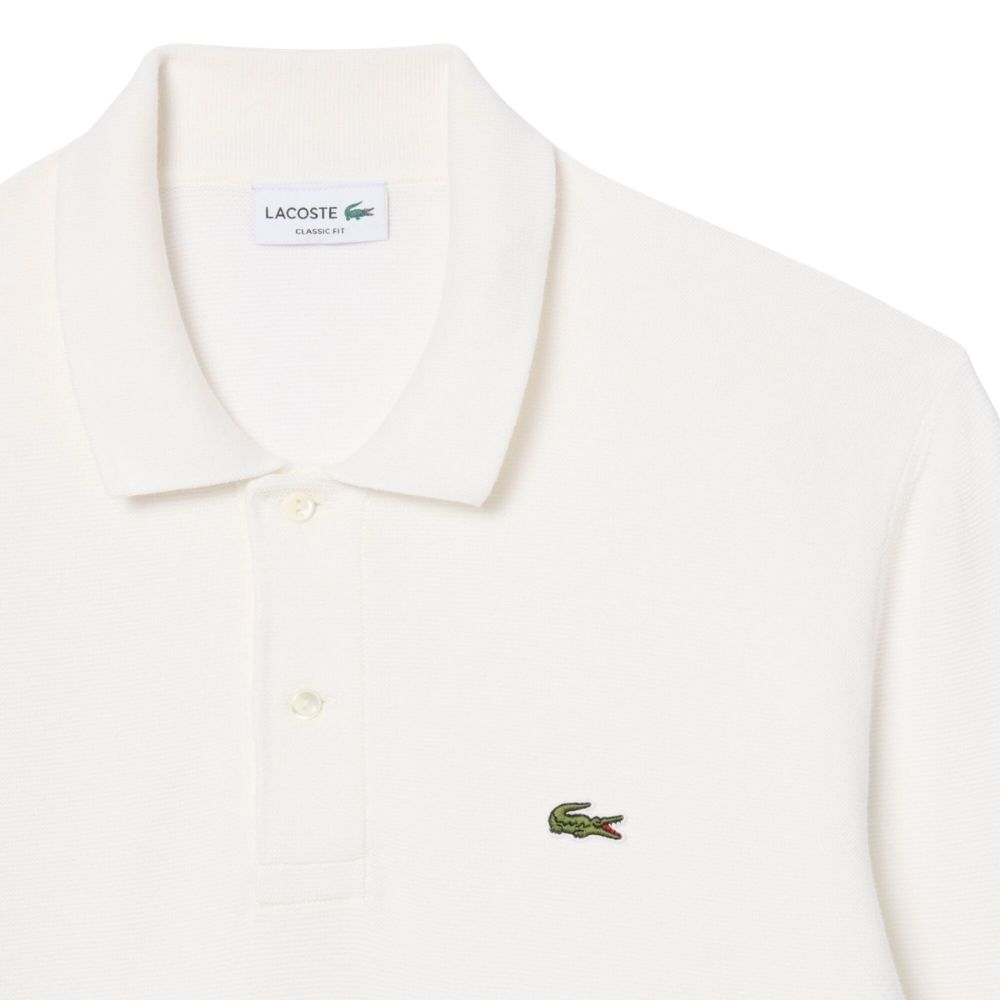 sweatshirt polo maille Lacoste écru chez sport aventure à Orange
