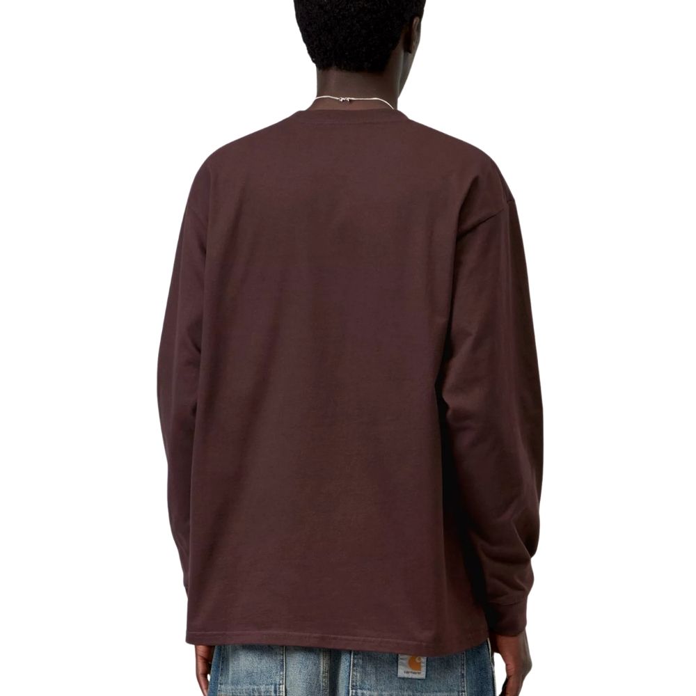 CARHARTT T-shirt manches longues chase palisander marron chez sport aventure à Orange