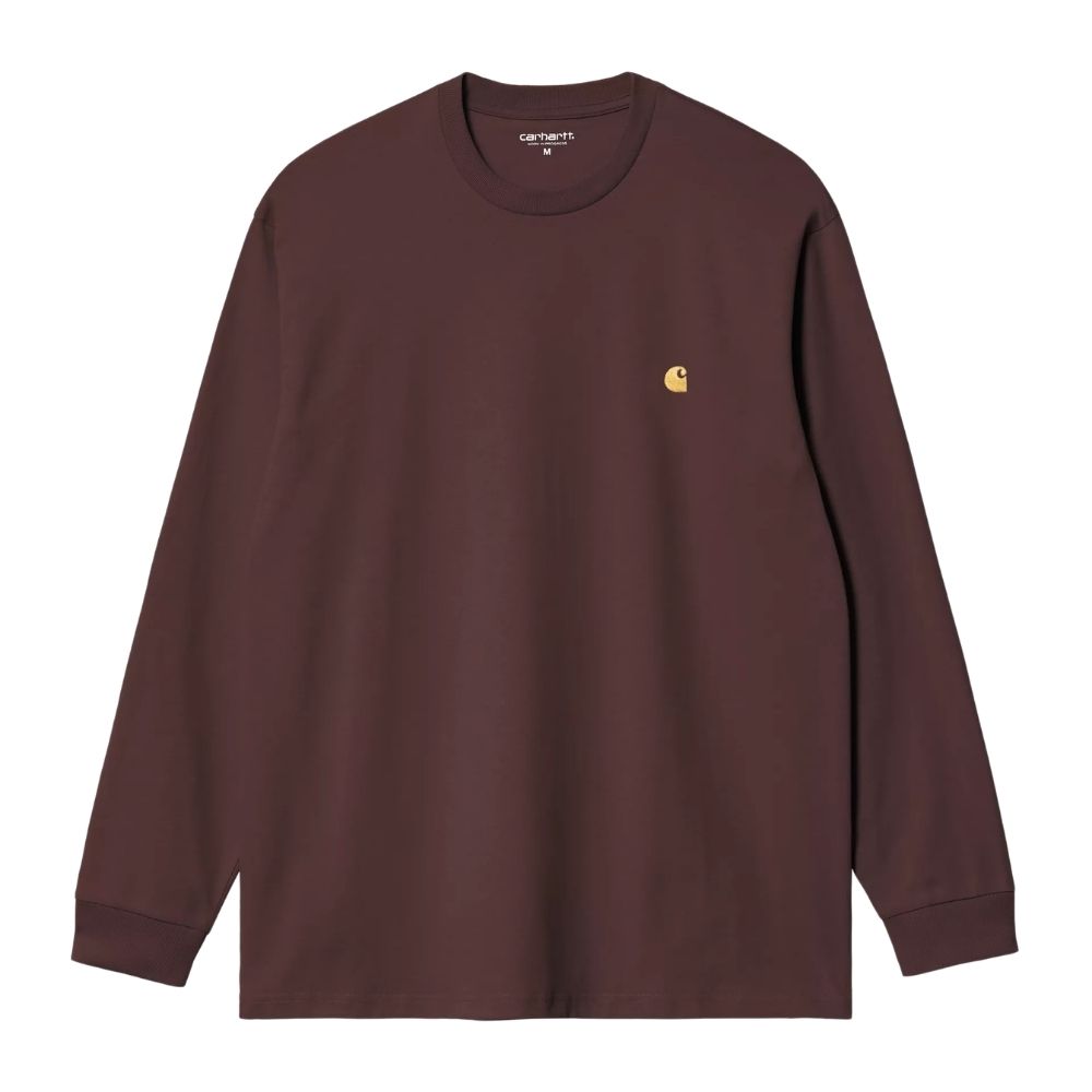 CARHARTT T-shirt manches longues chase palisander marron chez sport aventure à Orange