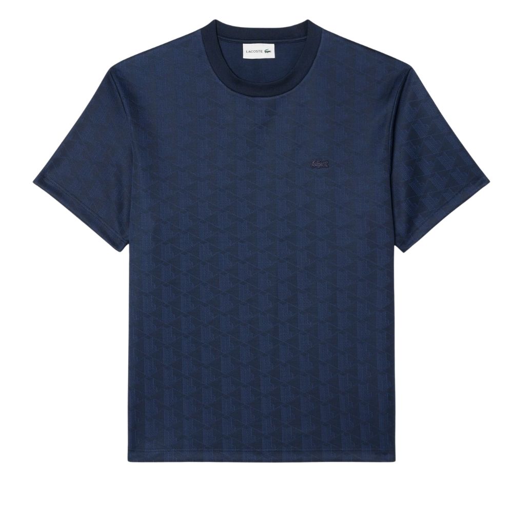 t-shirt lacoste monogramme marine chez sport aventure à Orange