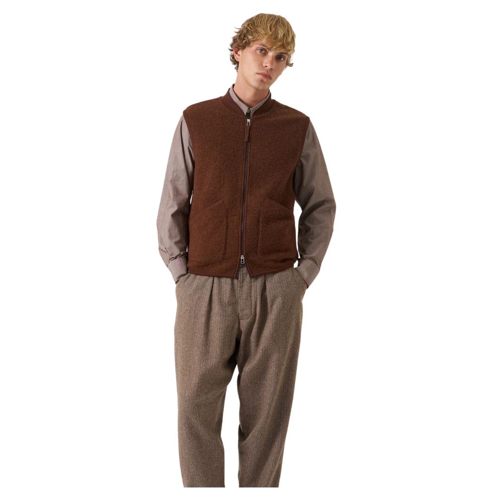 gilet zip waiscoat cacao univeresal works chez sport aventure à Orange