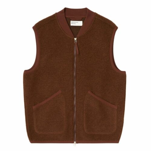 UNIVERSAL WORKS Zip Waiscoat cacao