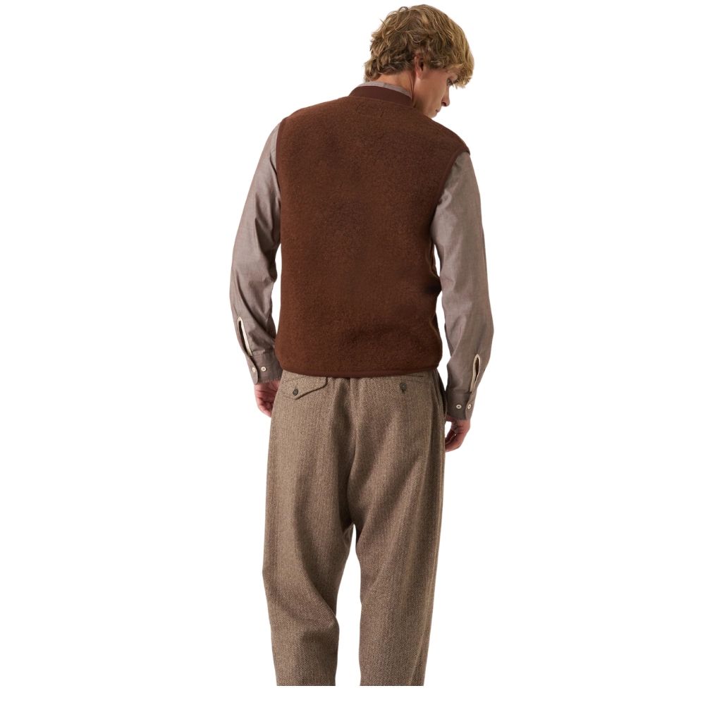 gilet zip waiscoat cacao univeresal works chez sport aventure à Orange