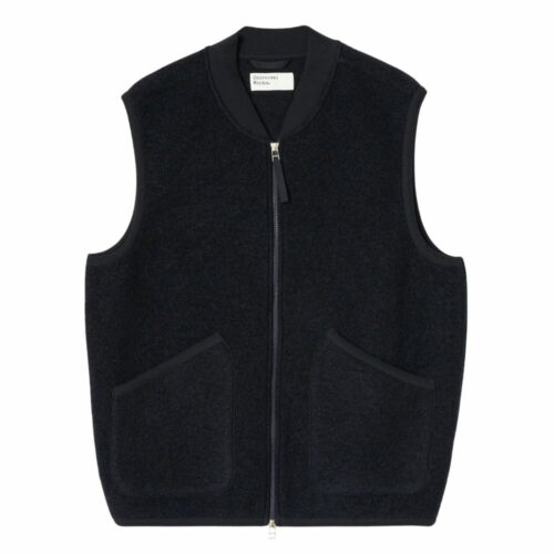UNIVERSAL WORKS Zip Waiscoat navy