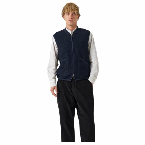 UNIVERSAL WORKS Zip Waiscoat navy