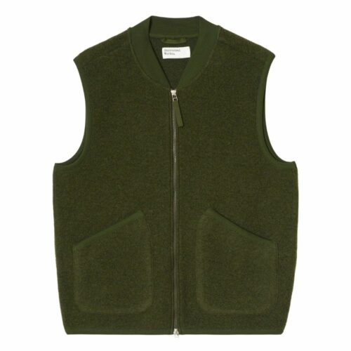 UNIVERSAL WORKS Zip Waiscoat olive