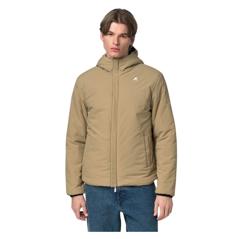 blouson k-way jack warm black reversible beige chez sport aventure à Orange