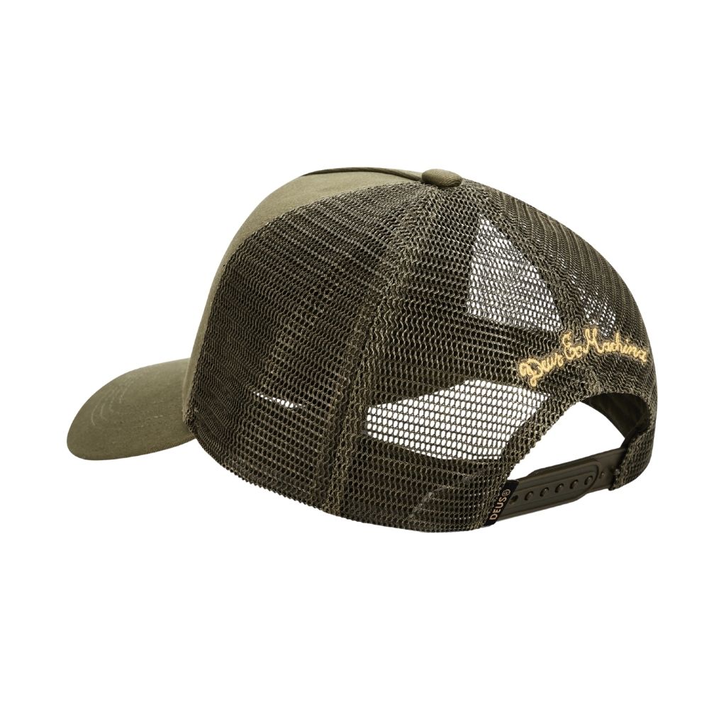 casquette deus shook trucker vert olive chez sport aventure à Orange