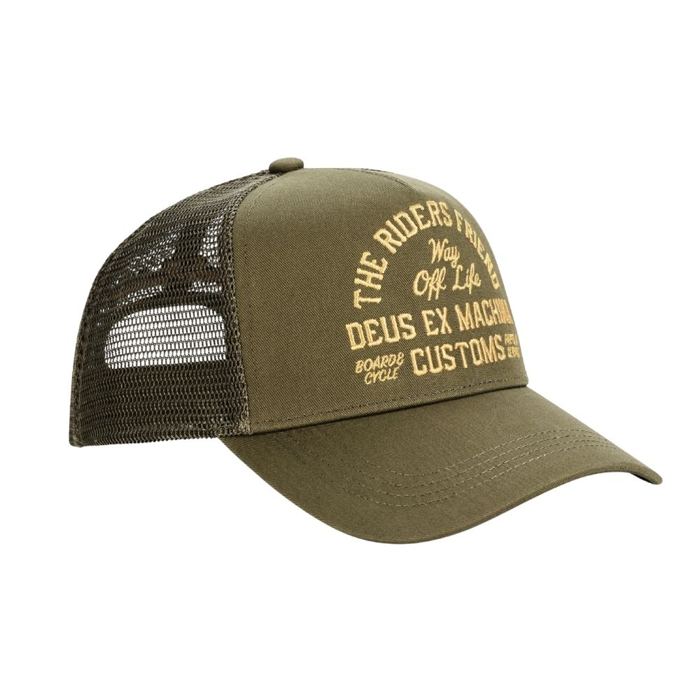 Casquette DEUS Shook trucker olive chez sport aventure à Orange