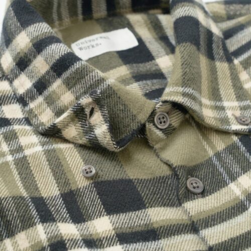 UNIVERSAL WORKS Chemise Standard à carreaux olive
