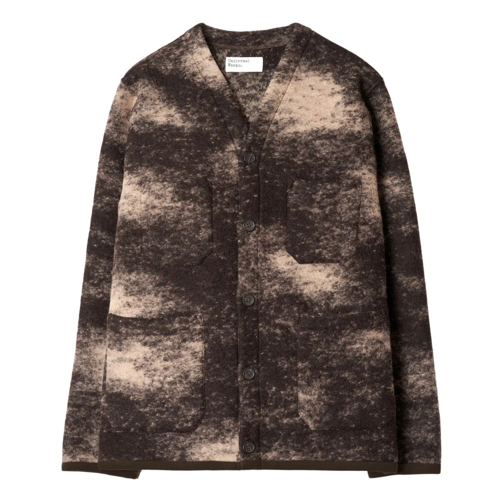 CARDIGAN en laine cloud camo brown chez sport aventure à Orange