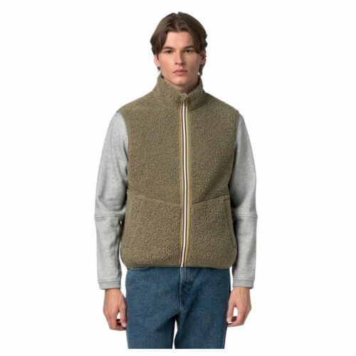 K-WAY Polaire zippée Yannick sherpa army réversible