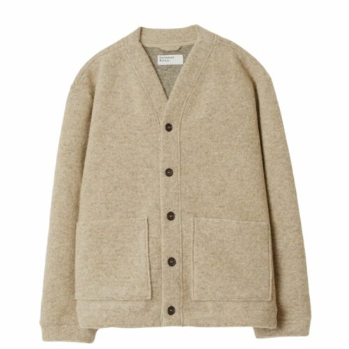 UNIVERSAL WORKS gilet Advance en polaire de laine fauve