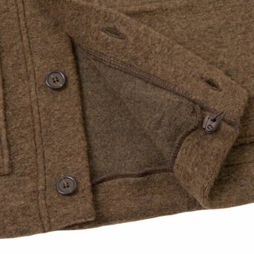 UNIVERSAL WORKS gilet Advance en polaire de laine brown