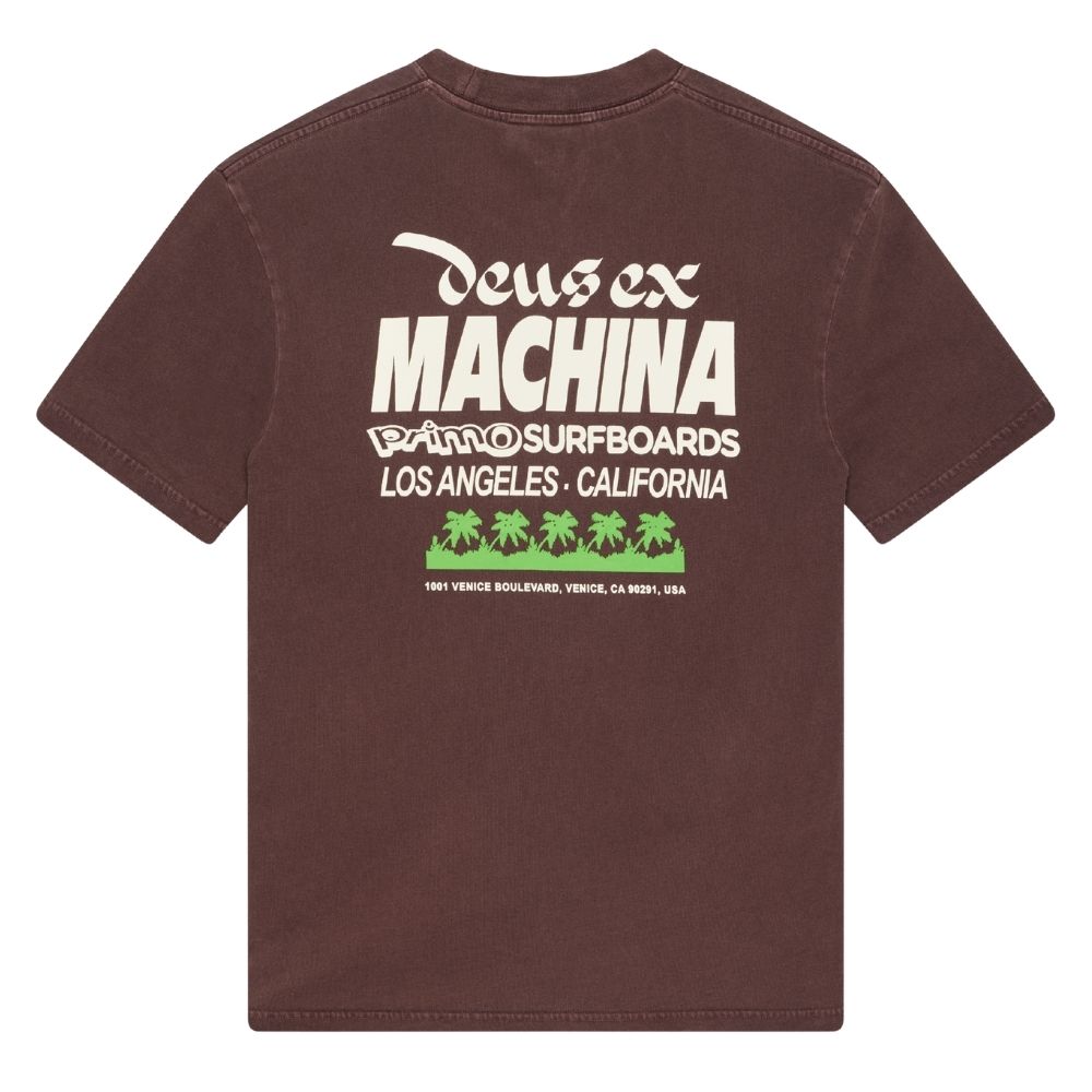 primo tee deus ex machina, t-shirt primo surf brown chez sport aventure à Orange