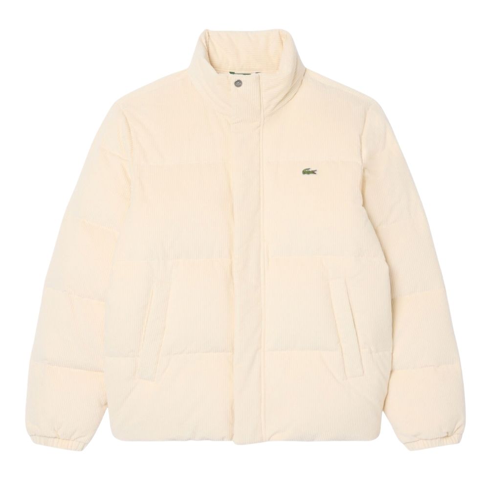 blouson doudoune lacoste en velours cotelé écru BH8701 chez sport aventure à Orange