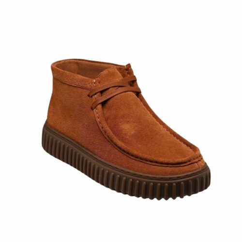 CLARKS Torhill Hi suede ginger