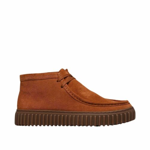 CLARKS Torhill Hi suede ginger