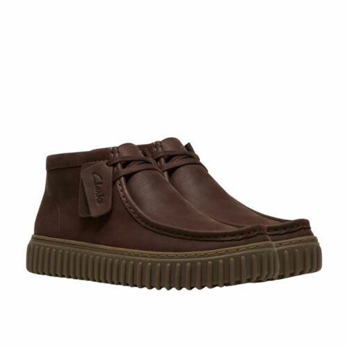 CLARKS Torhill Hi suede brown