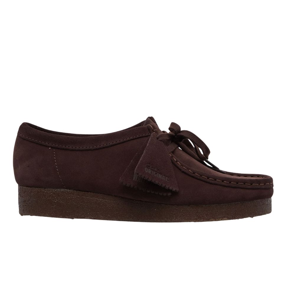 chaussures clarks wallabee marron chocolat en suede chez sport aventure à Orange