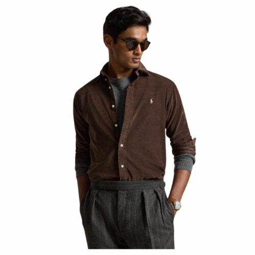 RALPH LAUREN Chemise velours brown