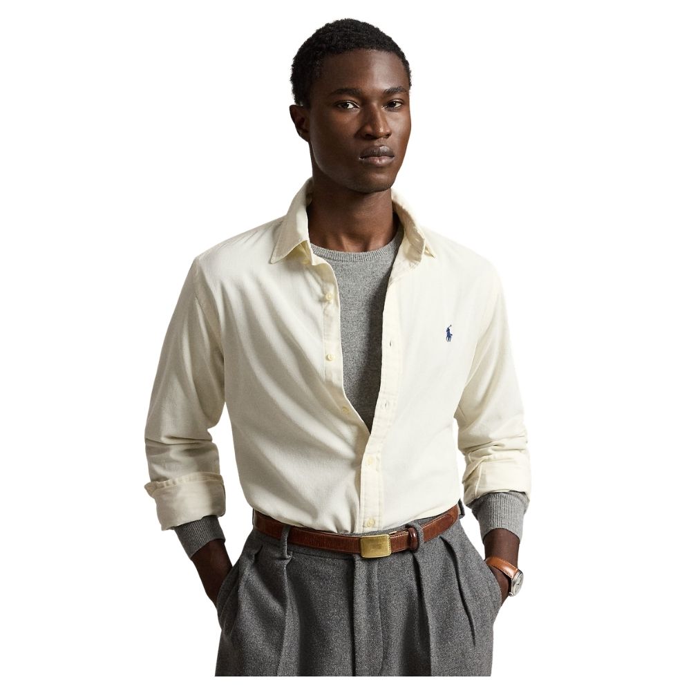 chemise velours Ralph lauren cream écru pour homme 710853123509 chez sport aventure à Orange