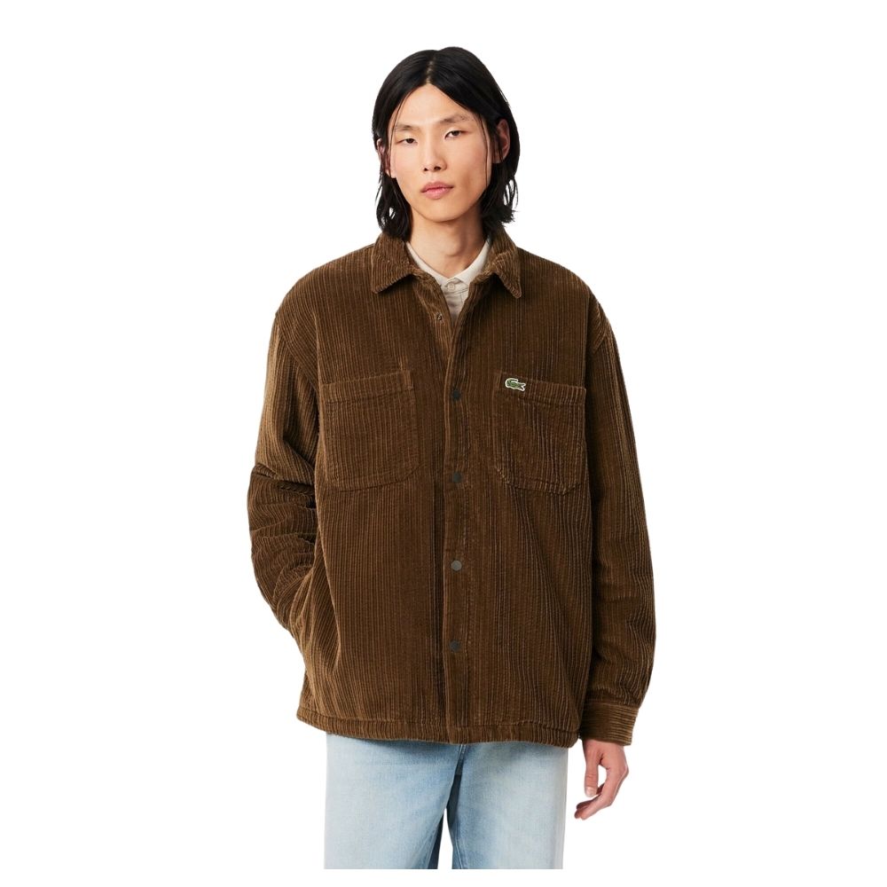 SURCHEMISE VELOURS lacoste marron ch8840 chez sport aventure à Orange