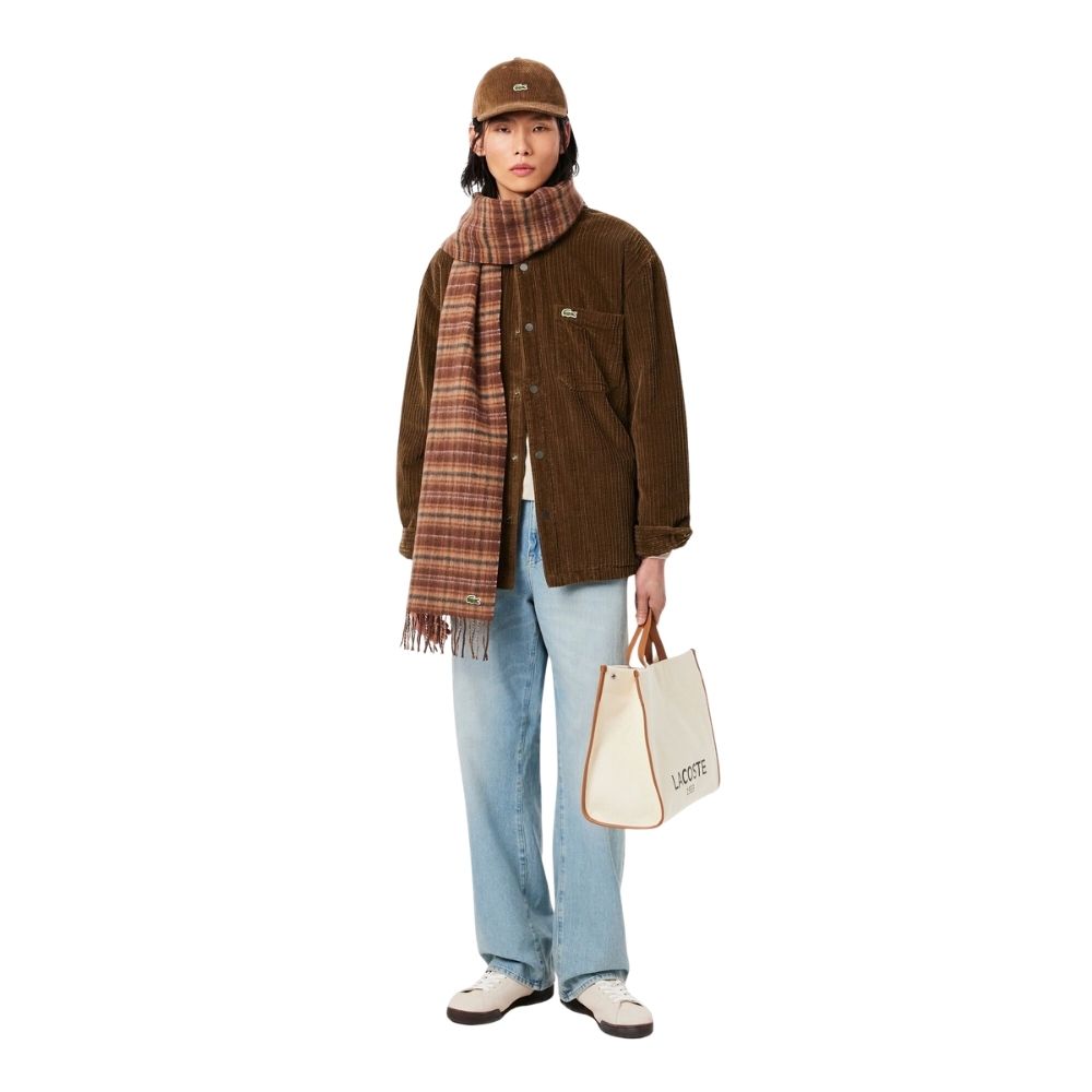 SURCHEMISE VELOURS lacoste marron ch8840 chez sport aventure à Orange