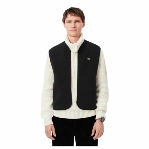 LACOSTE Polaire sans manches noir mixte
