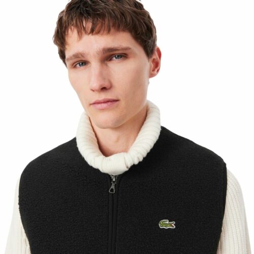 LACOSTE Polaire sans manches noir mixte