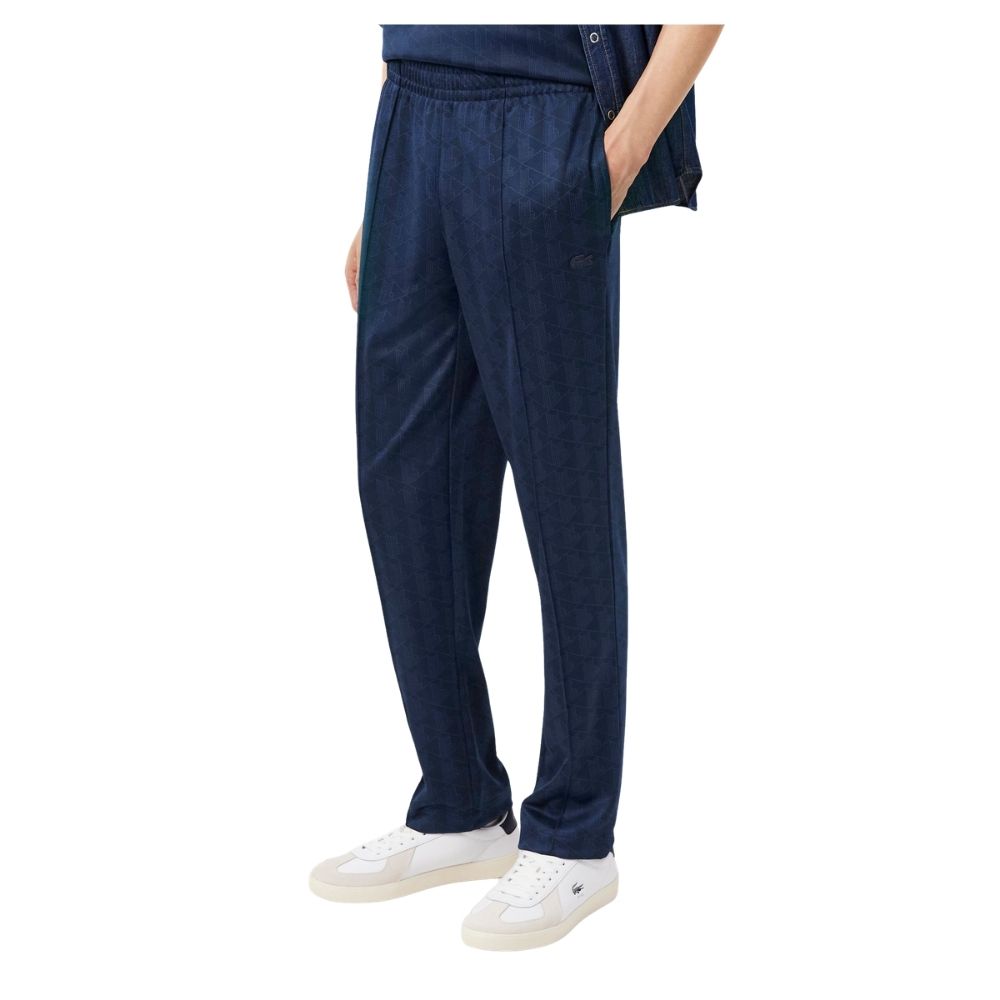 pantalon Lacoste XH0197 marine jacquard monogramme chez sport aventure à Orange