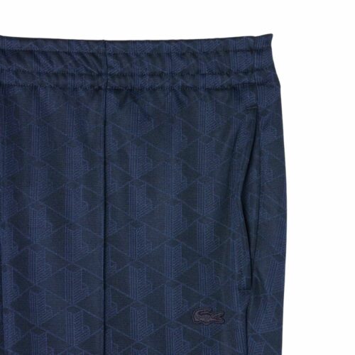 LACOSTE Pantalon jacquard monogramme marine