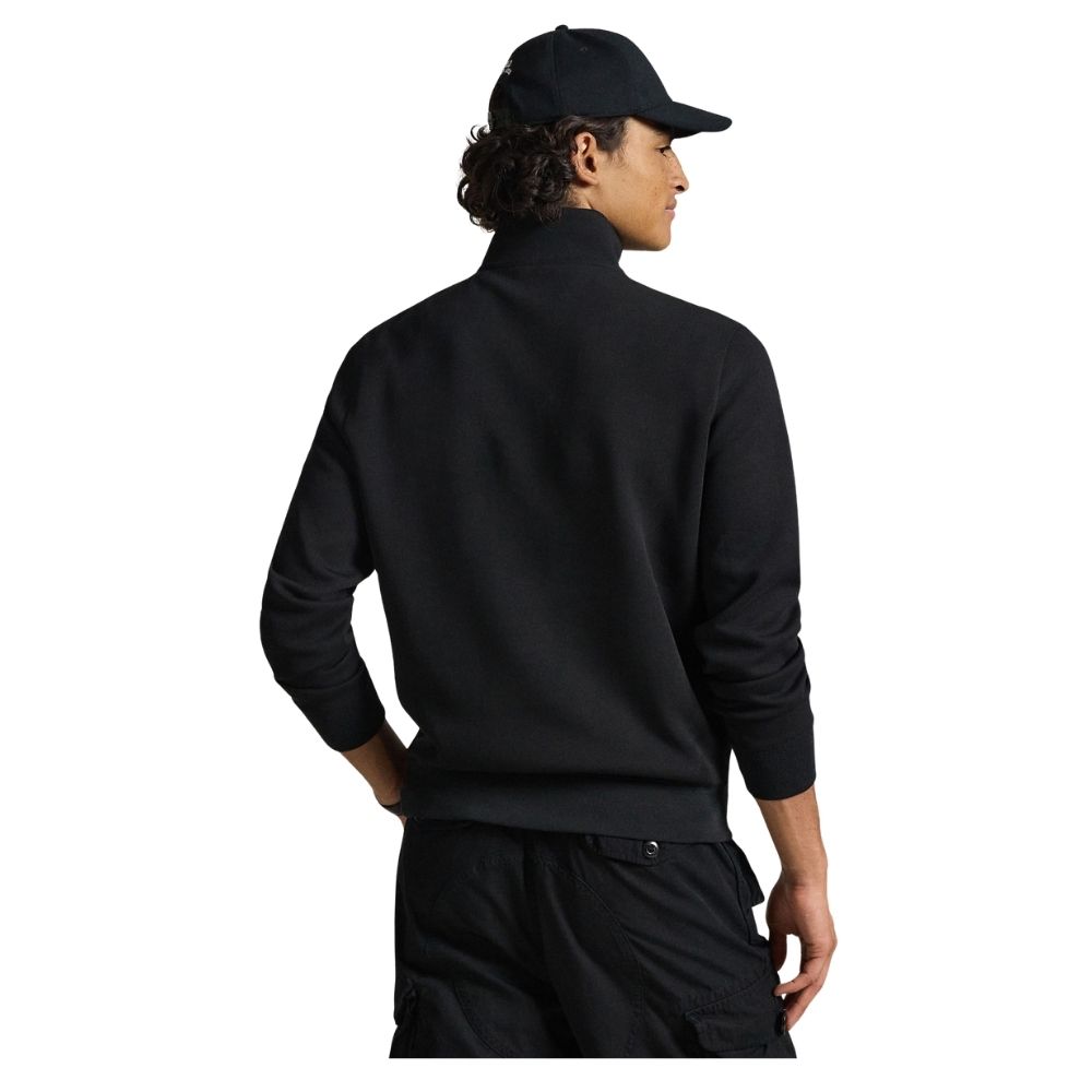 SWEAT col demi-zip ralph lauren black noir chez sport aventure à Orange