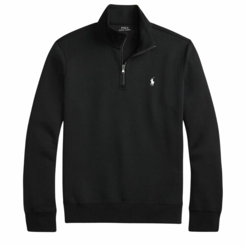 RALPH LAUREN Sweat col zippé black