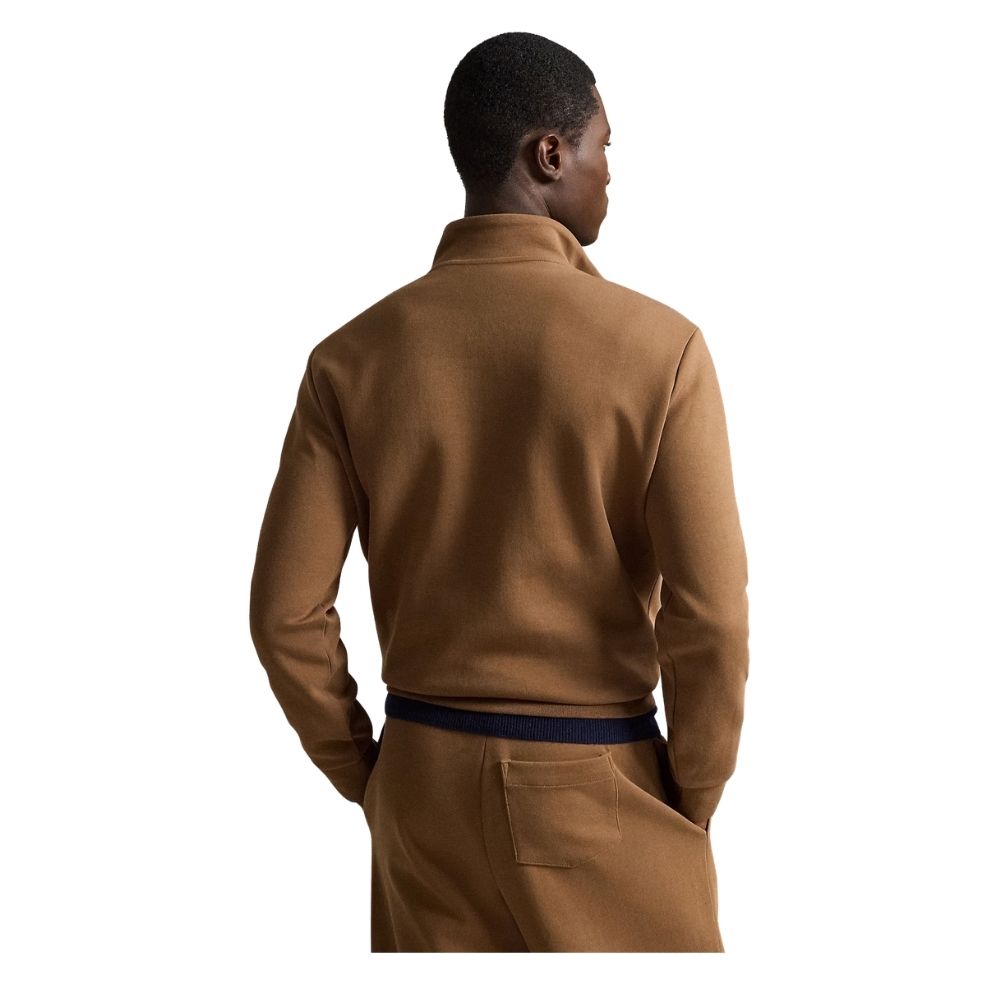 sweat col demi-zip ralph lauren brown chez sport aventure à Orange