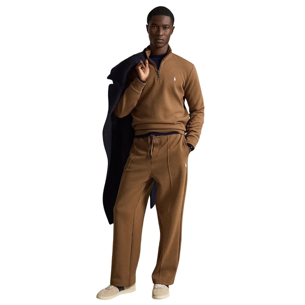 sweat col demi-zip ralph lauren brown chez sport aventure à Orange