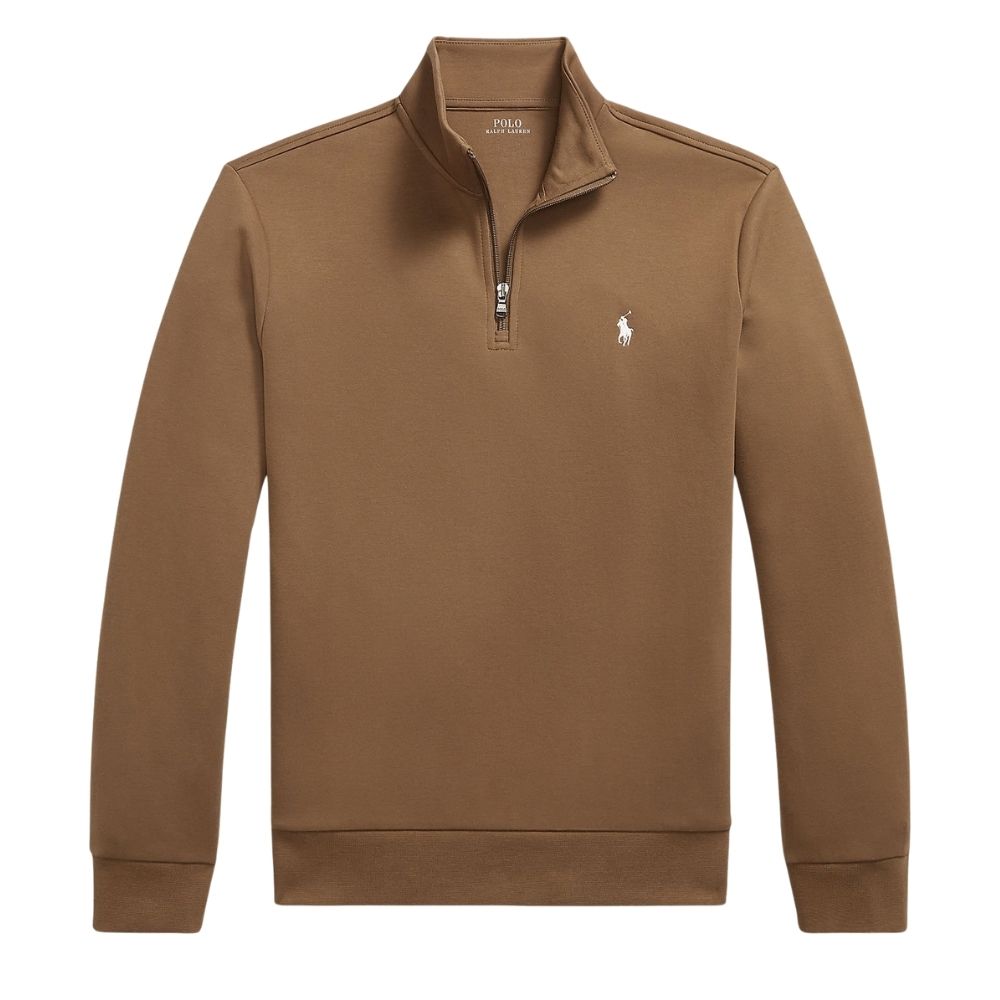 sweat col demi-zip ralph lauren brown chez sport aventure à Orange