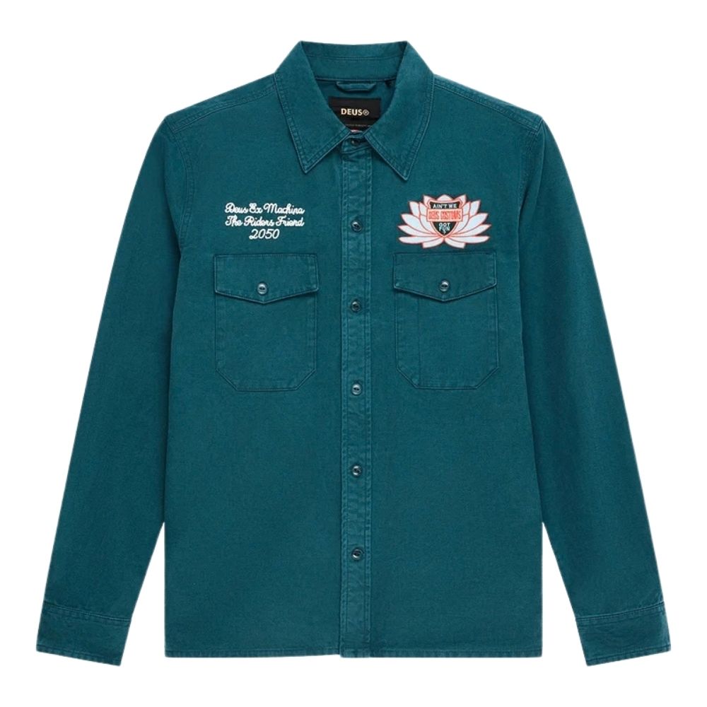 deus ex machina surchemise veste sacred chest shirt vert green chez sport aventure à Orange