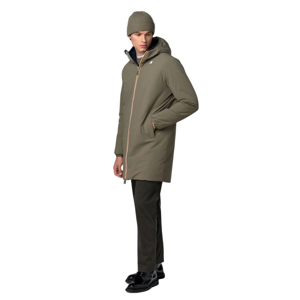 K-way veste longue jacob army blue mixte chez sport aventure à Orange